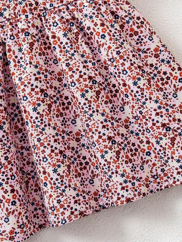 Baby Delicate Big Collar Floral Dress
