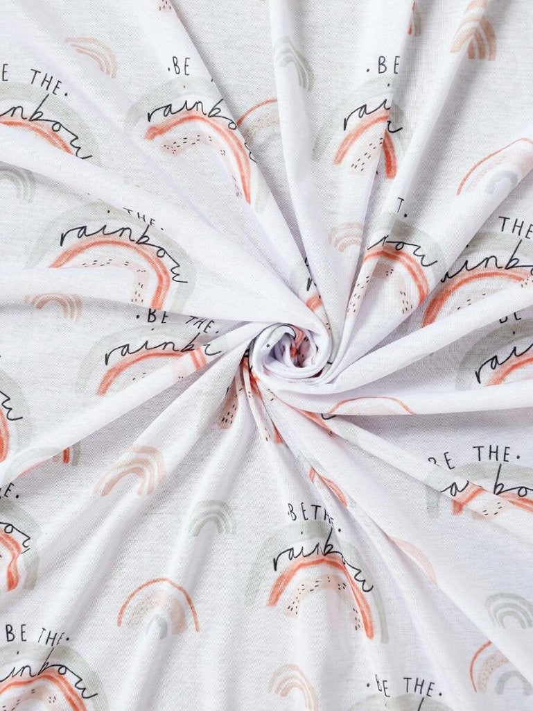 Baby Rainbow Pattern Swaddle Blanket