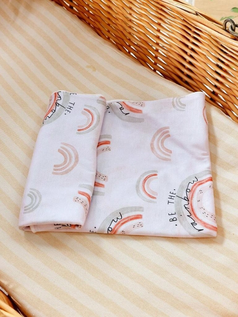 Baby Rainbow Pattern Swaddle Blanket