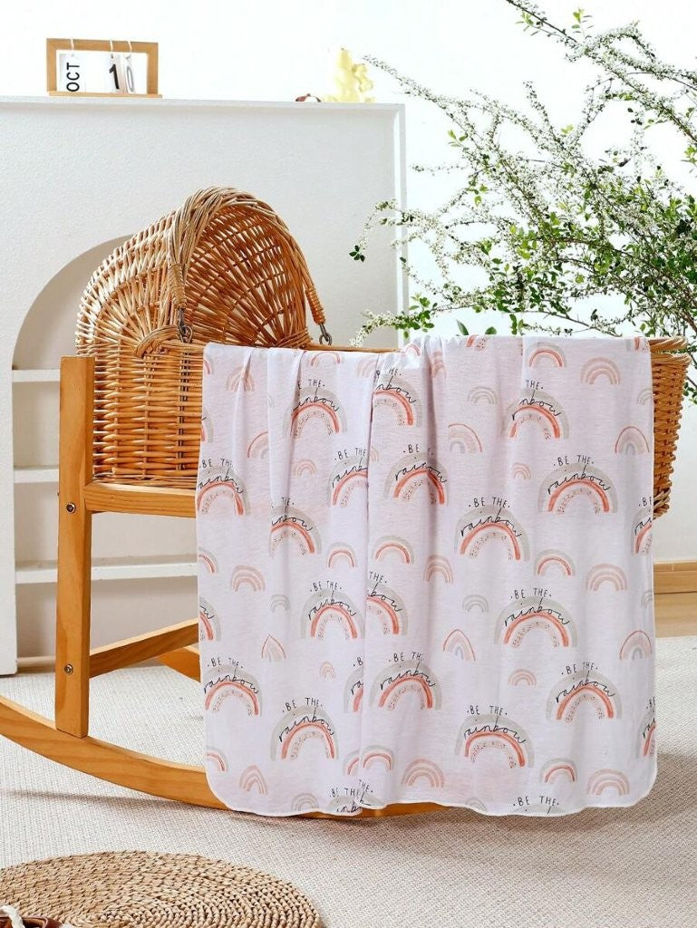 Baby Rainbow Pattern Swaddle Blanket