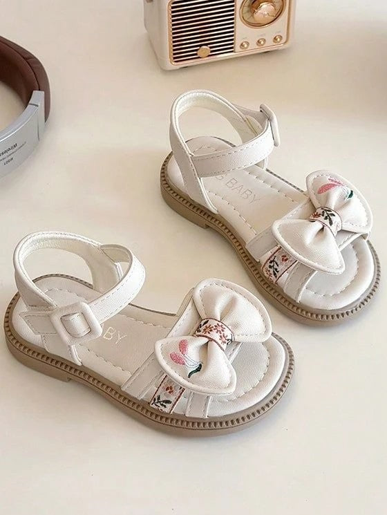 Baby Fashionable Bow Sandals Beige