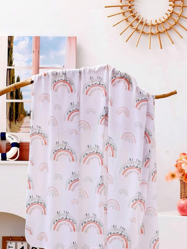 Baby Rainbow Pattern Swaddle Blanket