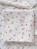 Baby Tulip Bunny Muslin Blanket