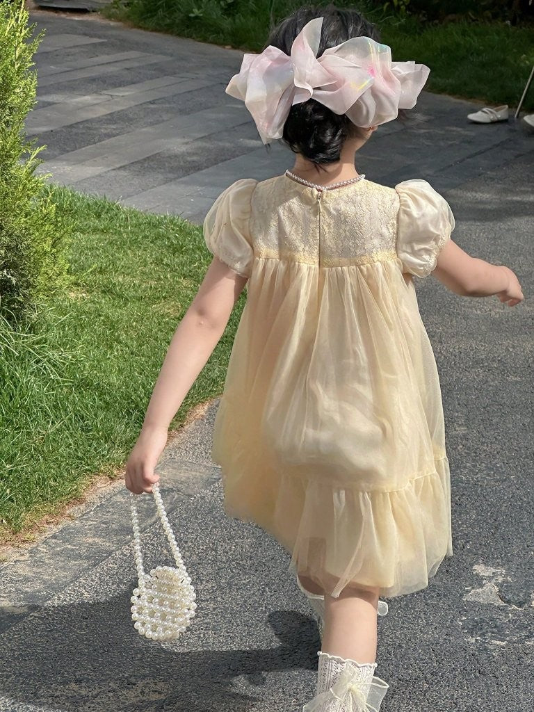Toddler Girls Short Sleeve Princess Dress