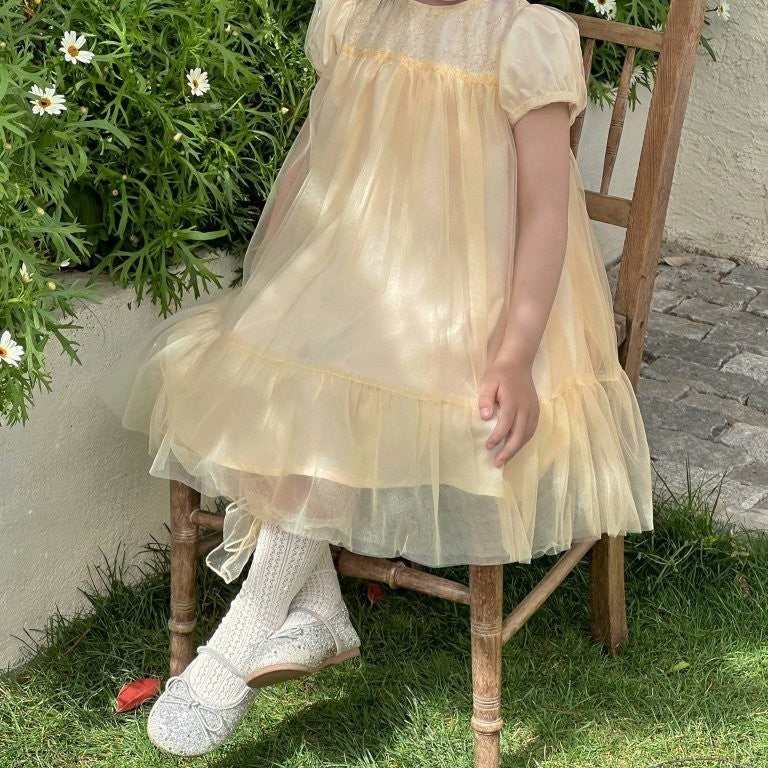 Toddler Girls Short Sleeve Princess Dress
