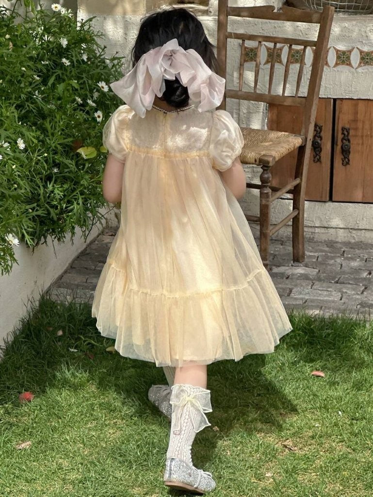 Toddler Girls Short Sleeve Princess Dress