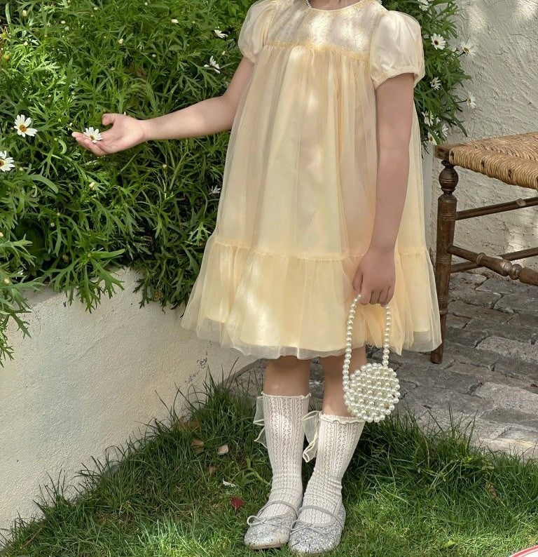Toddler Girls Short Sleeve Princess Dress