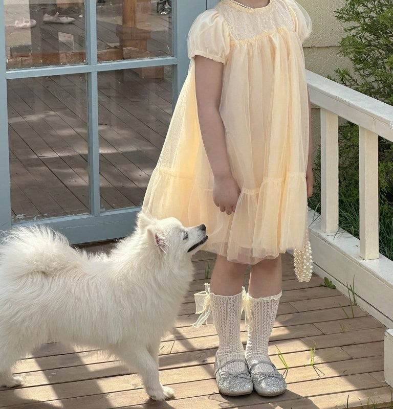 Toddler Girls Short Sleeve Princess Dress