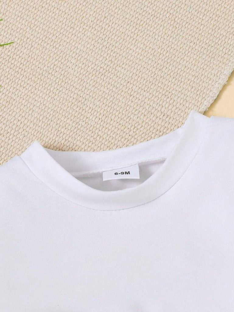 Baby Boat Tee Shirt And Stripe Shorts Set