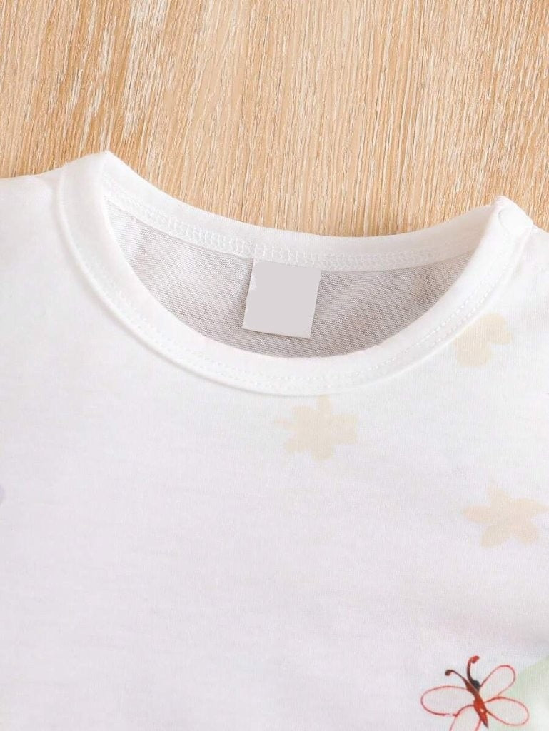 Baby Animal Cartoon Print Romper