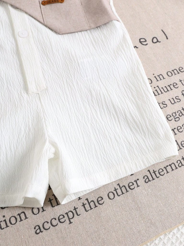Baby Polo Collar Side Pocket Romper