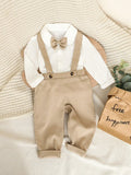 Baby 2 Piece Suspender Double Button Gentleman Outfit