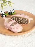 Baby Pink Floral Pattern Shoes