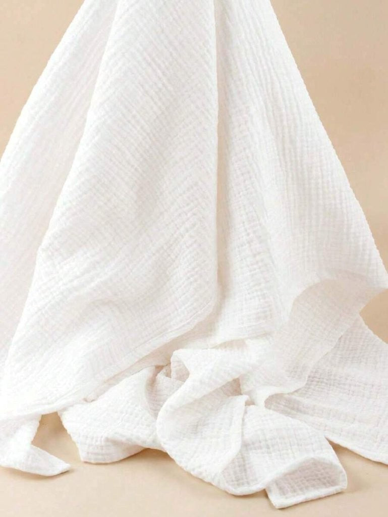 Baby White Muslin Blanket