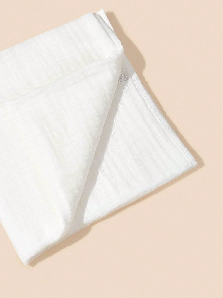 Baby White Muslin Blanket