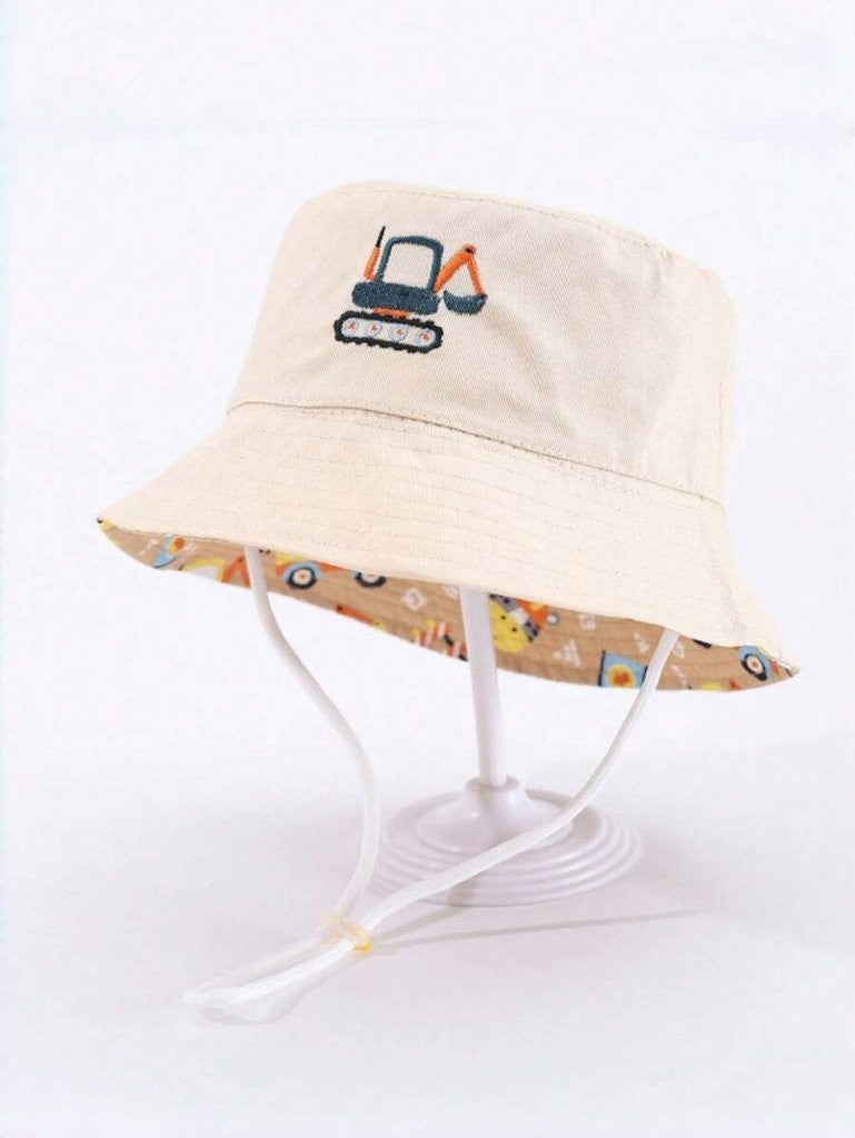 Baby 1 Piece Reversable Excavator Bucket Hat