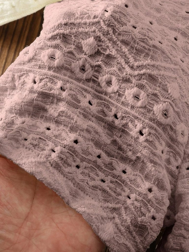 Baby Dusty Pink Pattern Tee And Shorts Set