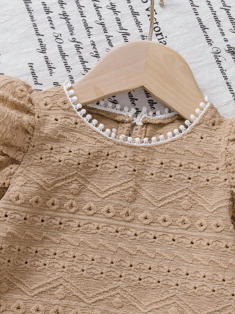 Baby Khaki Pattern Tee And Shorts Set