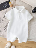Baby White Soft Knitted Romper