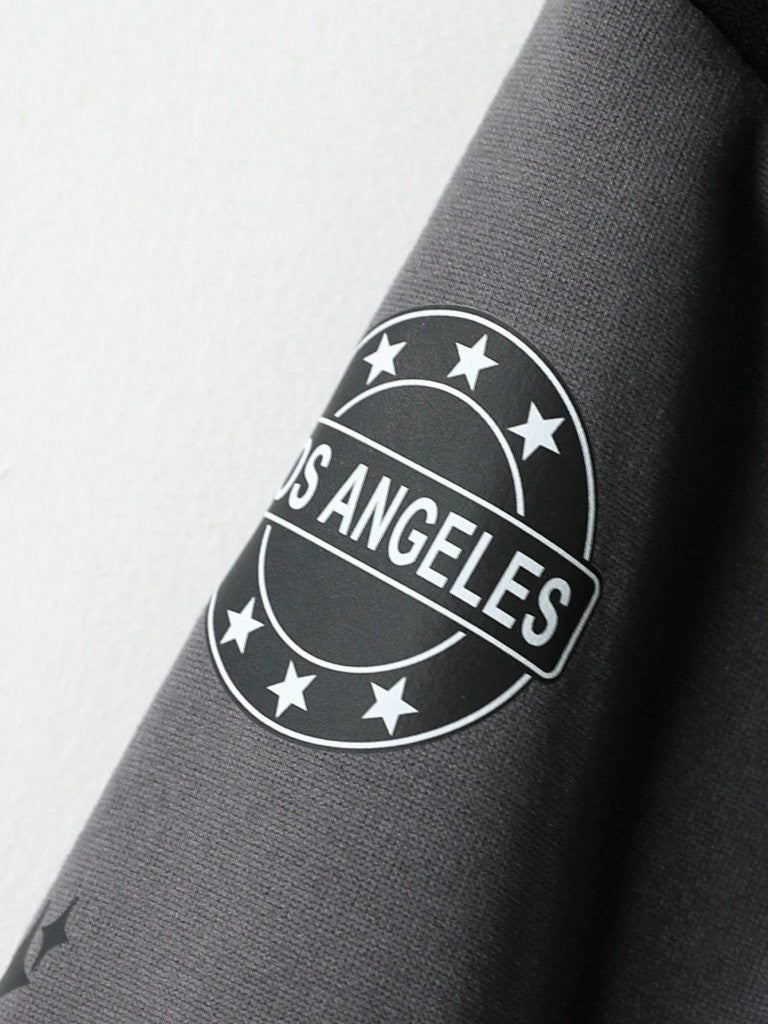 Baby Letter Varsity Jacket And Pants Set