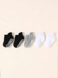 Baby Set of 5 Dotted Non Slip Socks (6-12M)