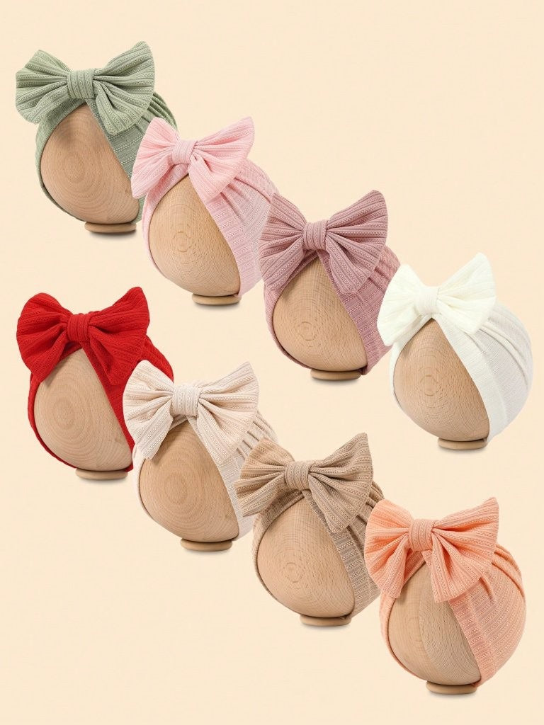 Baby One Piece Bow Turban (select a colour)