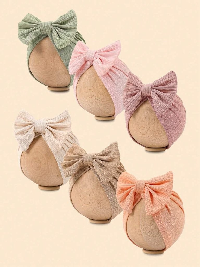 Baby One Piece Bow Turban (select a colour)