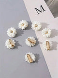 2 Piece Dainty Diamante Flower Hair Clips