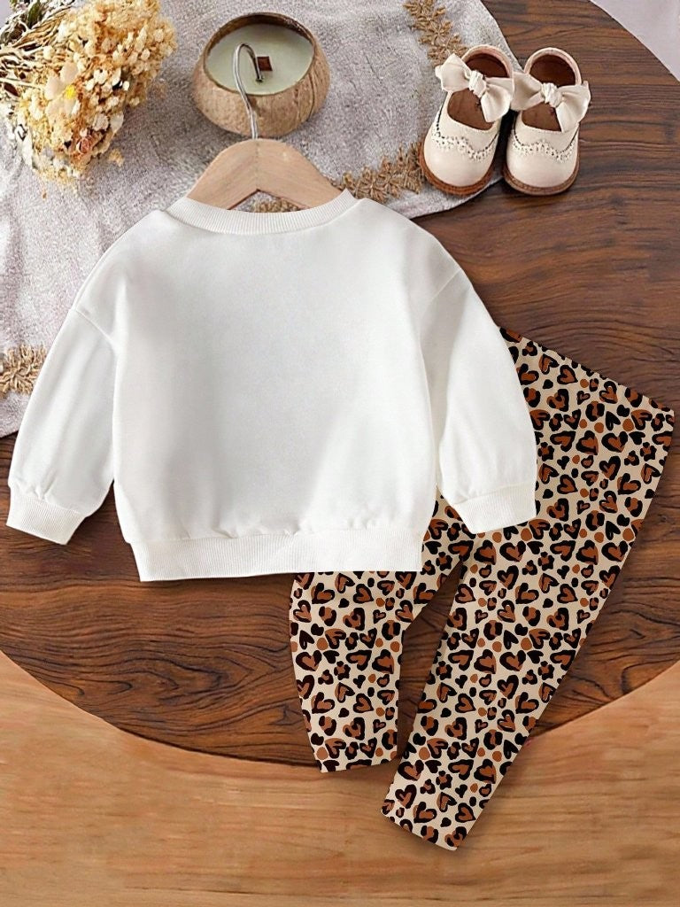 Baby 2 Piece Cherry Bow Sweatshirt And Pants Set