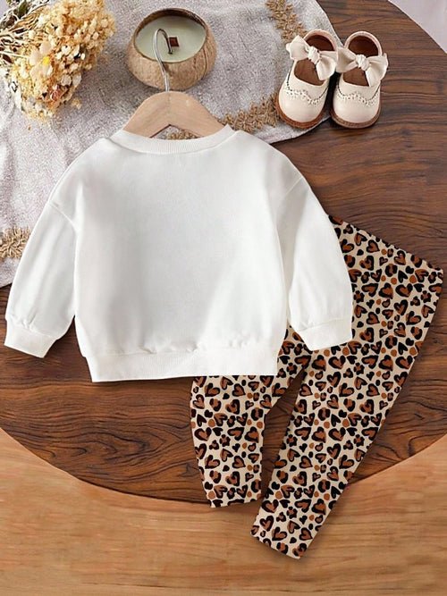 Baby 2 Piece Cherry Bow Sweatshirt And Pants Set