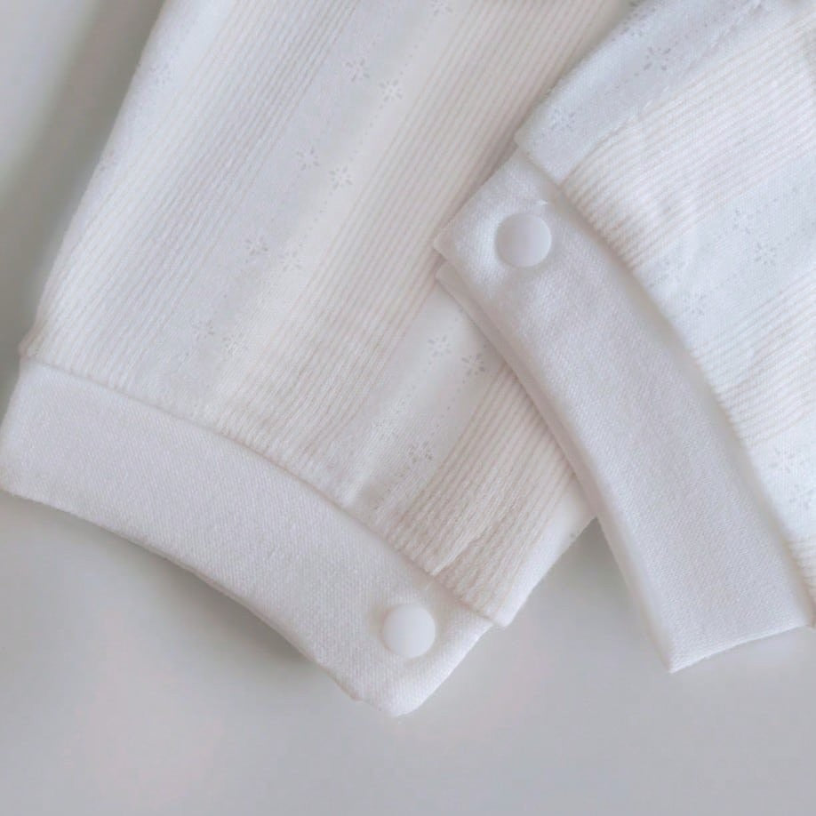Baby Apricot Stripe Button Up Jumpsuit
