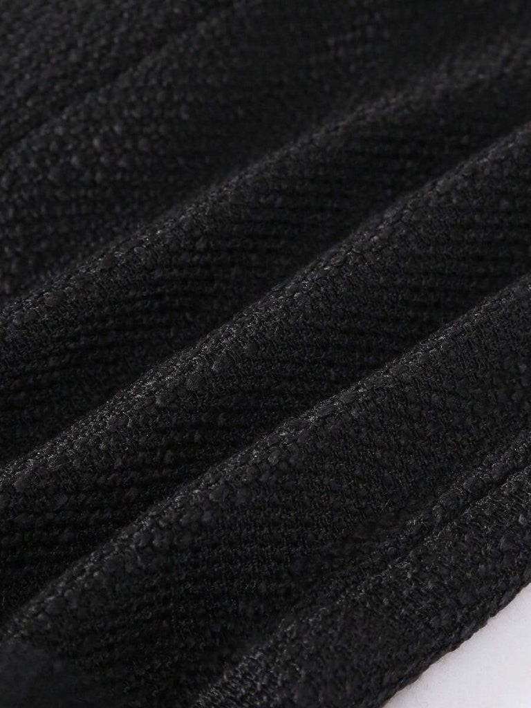 Baby Elegant Tweed Mesh Dress Black