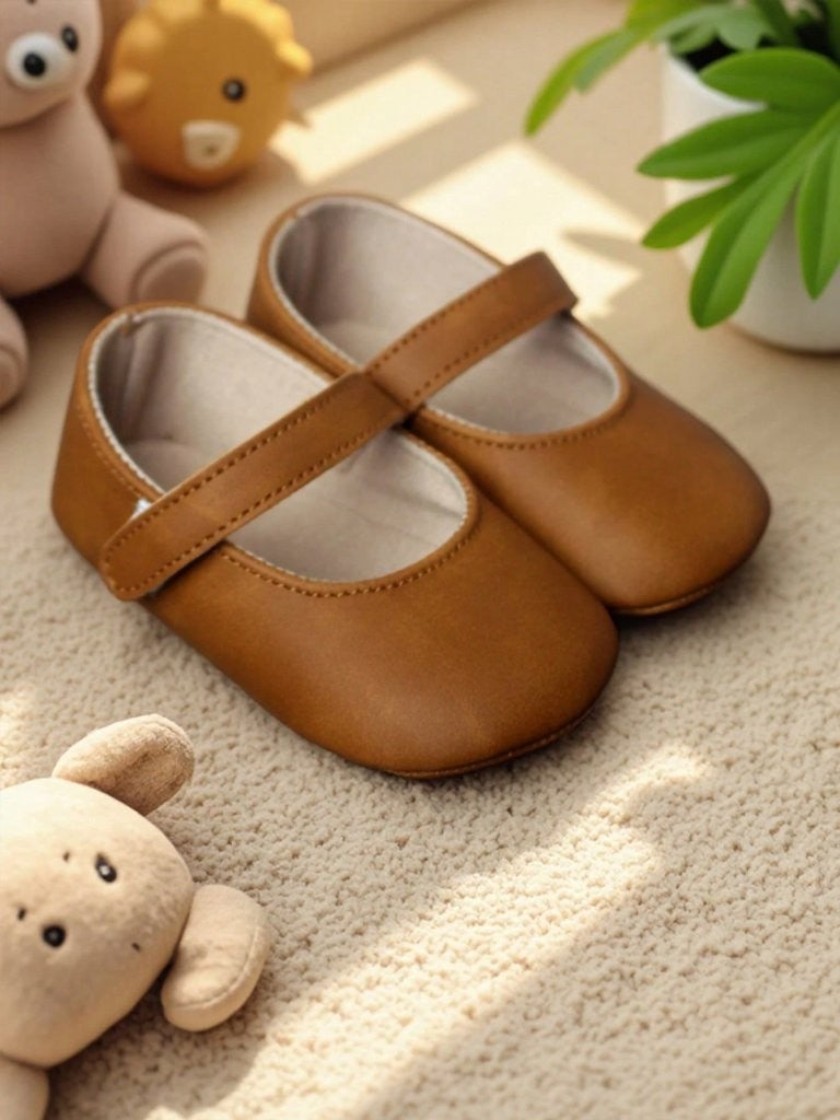 Baby Plain Mary Jane Brown Flats