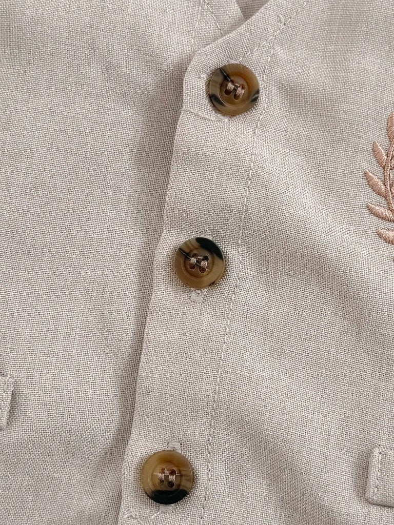 Baby Bow Tie Shirt With Waist Coat And Pants Set