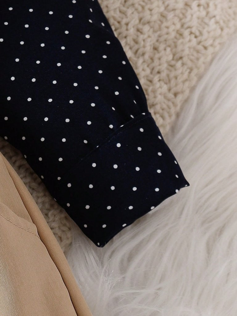 Baby Camel Polka Dot 3 Piece Suspender Gentleman Outfit