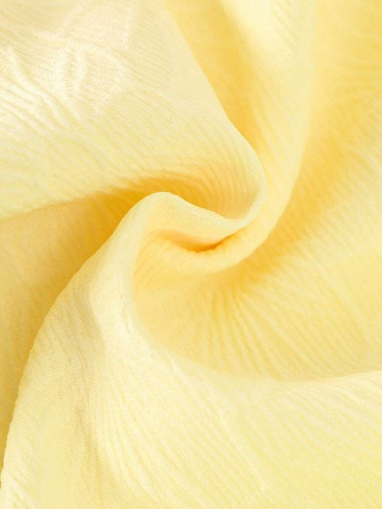 Baby Yellow Elegant Colour Tulle Bow Dress
