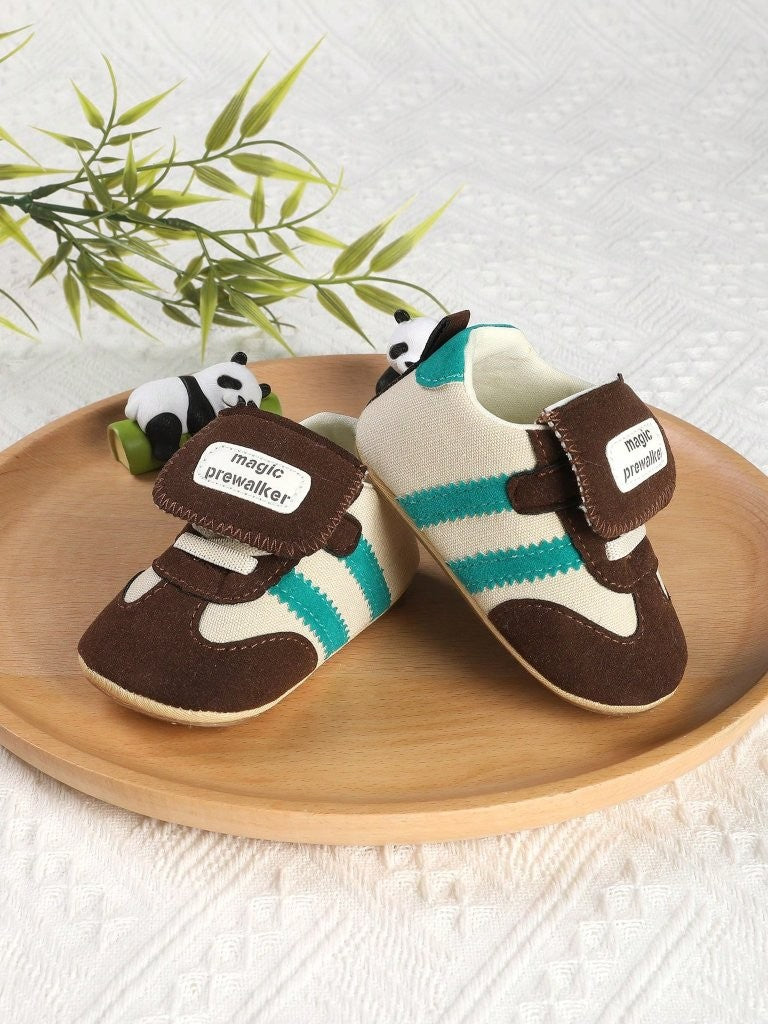 Baby Boy Brown Flap Top Sneakers