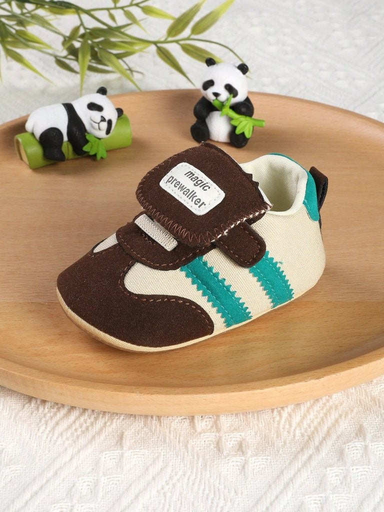 Baby Boy Brown Flap Top Sneakers