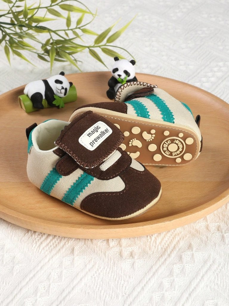Baby Boy Brown Flap Top Sneakers