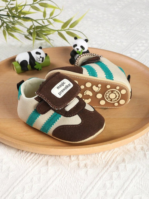 Baby Boy Brown Flap Top Sneakers