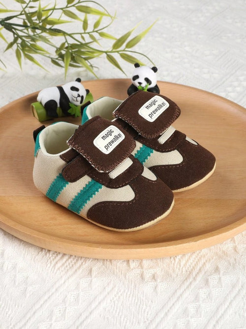 Baby Boy Brown Flap Top Sneakers