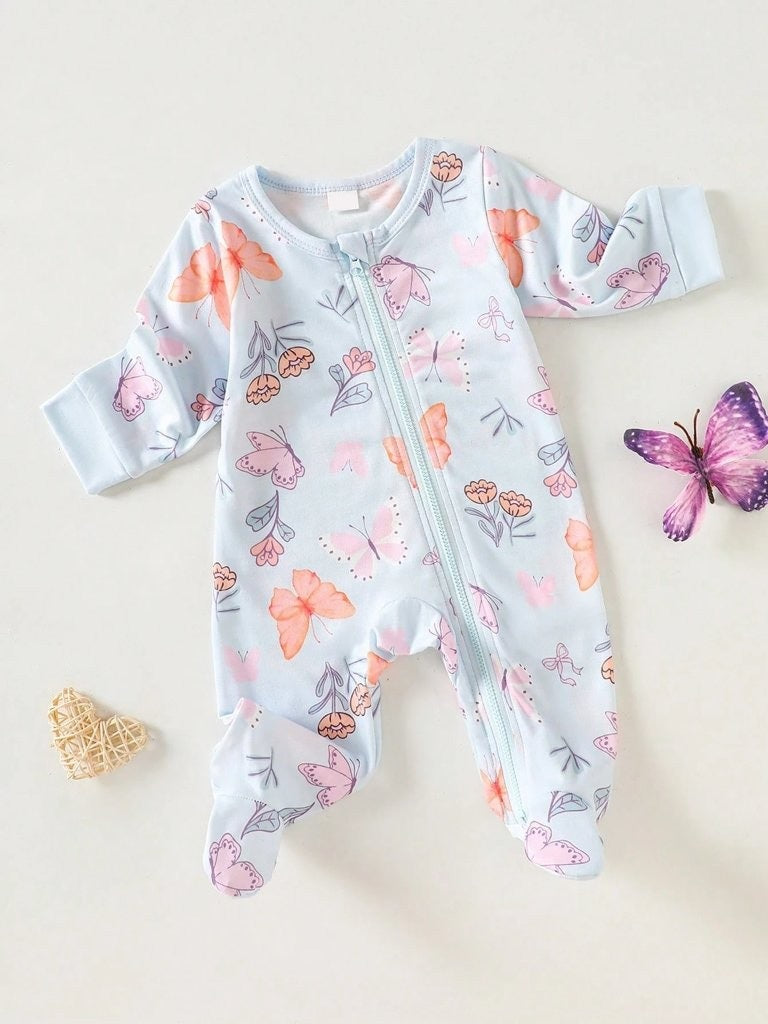 Baby Butterfly Pattern Jumpsuit