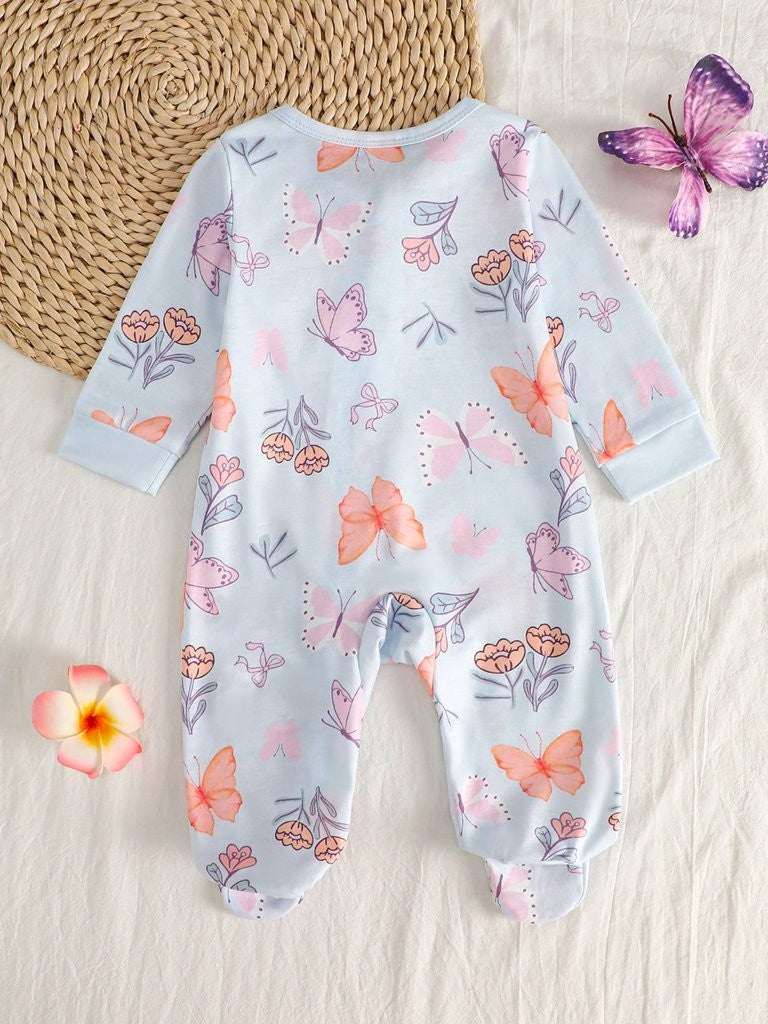 Baby Butterfly Pattern Jumpsuit