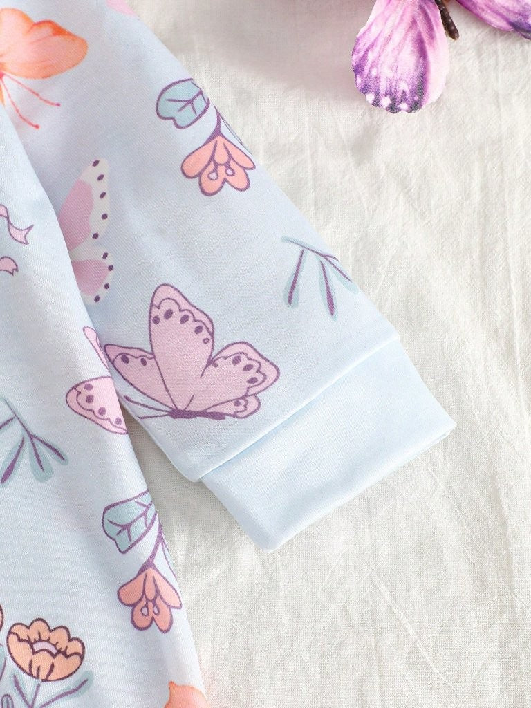 Baby Butterfly Pattern Jumpsuit