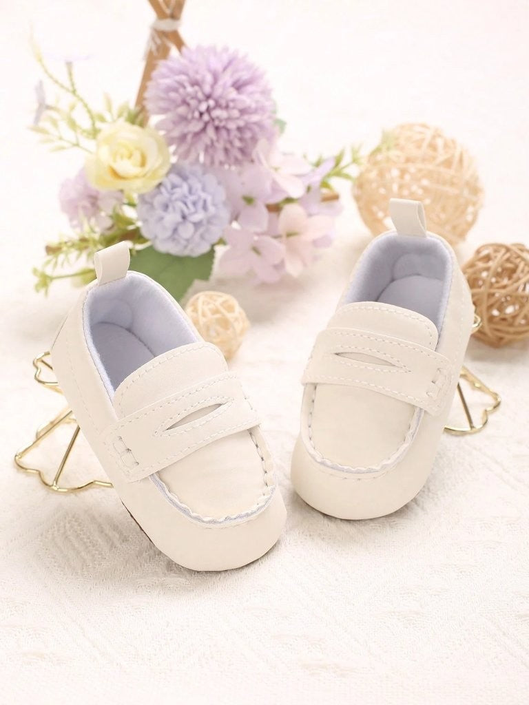 Baby Casual Flat Slip On White