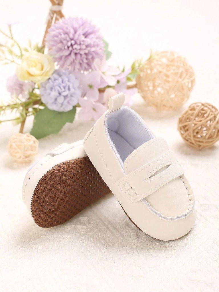 Baby Casual Flat Slip On White