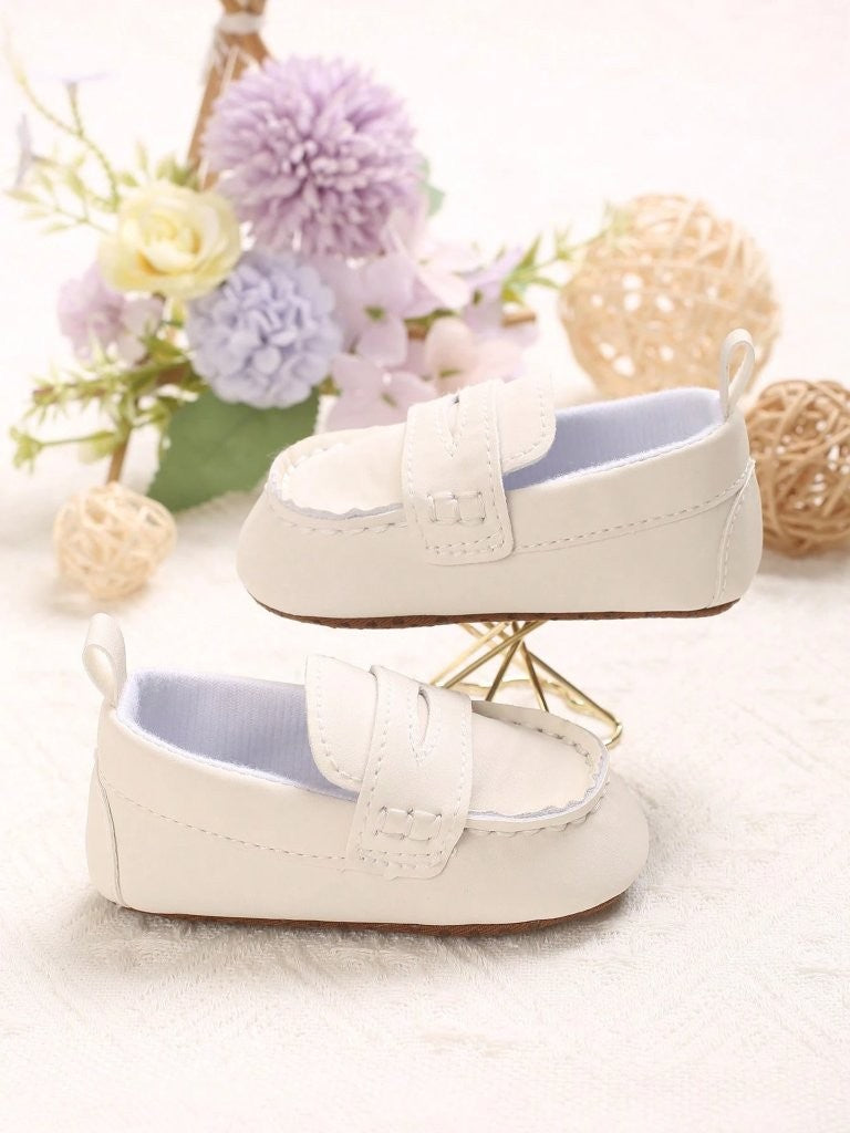 Baby Casual Flat Slip On White
