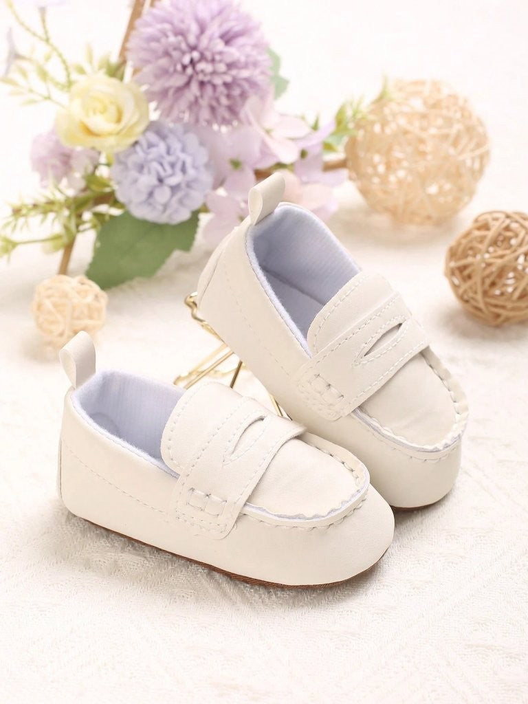 Baby Casual Flat Slip On White