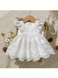Baby White Baptism Versatile Embroidery Lace Dress
