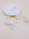 Baby White Lace Pearl Headband